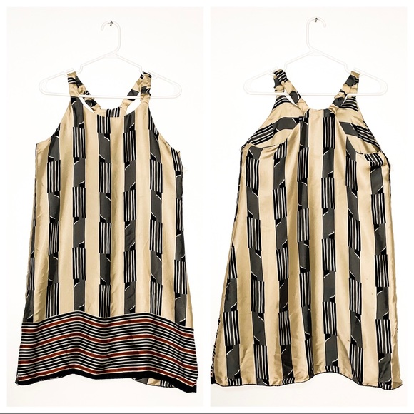 Silk golden dress - Picture 3 of 3